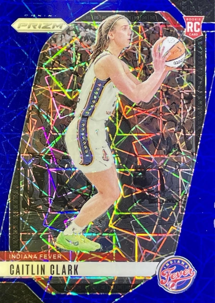 2024 Panini Prizm WNBA - Caitlin Clark #22 Blue Velocity Prizm (RC)