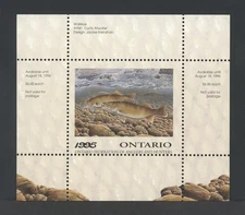 ONTARIO OW-3 MNH, 1995 CONSERVATION STAMP FISH and WILDLIFE CONSERVATION STAMP