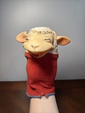 Vintage Lamb Chop Hand Puppet 1960 Tarcher Shari Lewis Toy Vinyl Rubber Head