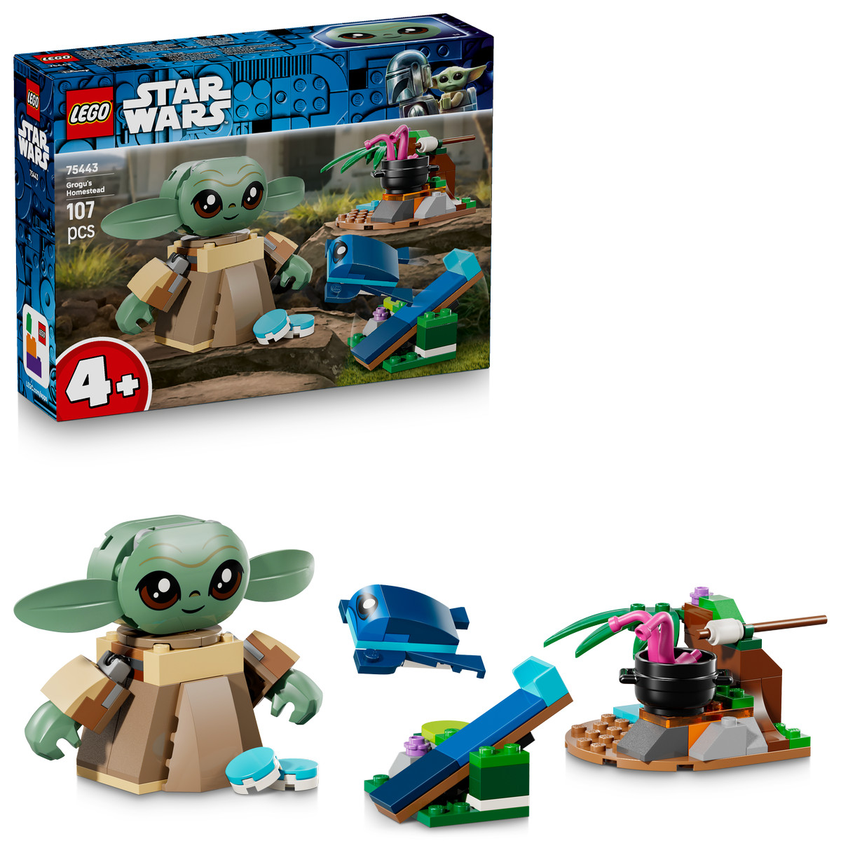 PRE-ORDER! LEGO Star Wars Grogu’s Homestead Toy Building Set (75443)
