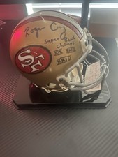 Roger Craig 49ers Auto Mini Helmet Super Bowl XIX, XXIII, XXIV