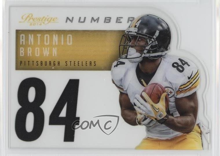 2014 Panini Prestige Behind the Jersey Numbers Antonio Brown #20 n1u