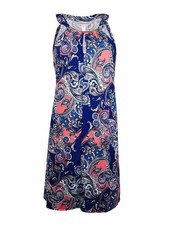 Dotti Women's Halter Metal Embellished Dress Coverup S, Multi 