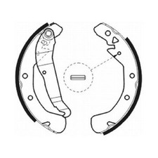 Bremsbackensatz hinten für Opel Astra F T92 G F70 T98 F35 H A04 L70 J | 2385924