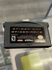 Spider-Man Double Pack 1 & 2 Nintendo Game Boy Advance GBA CART Very Good Tested