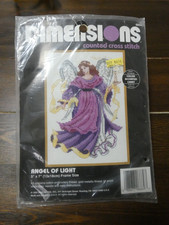 VTG Dimensions New Angel of Light Cross Stitch Kit 5 x 7" Counted 6669 New