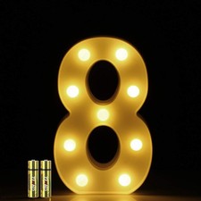 Chiffres Lumineux Lettres Lumineuses Alphabet Lumineux Lampe LED Lettre