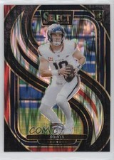 2024 Panini Select Premier Level Black & Red Shock Prizm Bo Nix #117 19b1
