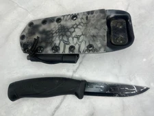 Morakniv Bushcraft 8.5" Fixed Blade Knife Made in Sweden w/Kyvex USA Sheath