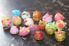 Large Lot of Num Noms Various Rubber Plastic Food Kitty Cat Hats Play Figures