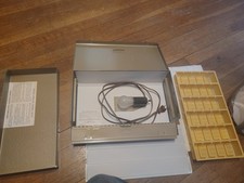 Vintage Logan Illuminated Slide Sorter  Viewer For 2" Slides 1960 Model 750 GI