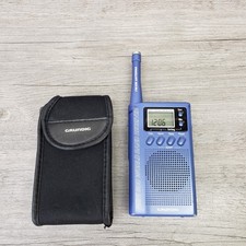 Grundig Mini 300 AM/FM Shortwave Radio Clock/Alarm  Sleep Timer - Blue