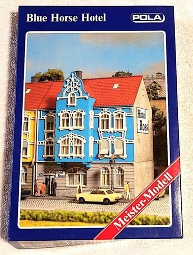 Kit de construcción modelo plástico hotel caballo azul escala HO Pola 11185 | Zustand: New
