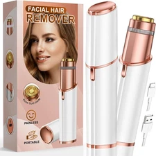 Facial Hair Removal for Women USB Rechargeable Electric Shaver & Bikini Trimmer
