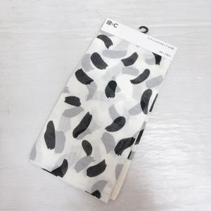 Uniqlo C Cotton Silk Large Scarf 120X120cm White Pattern Tag Women's Authentic thumbnail 4