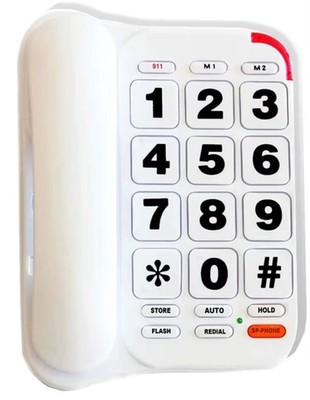 HePesTer P-46 Amplified Corded Phone for Seniors   Elderly Phone - Open Box