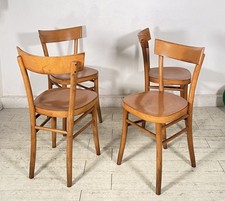 LOTTO 4 SEDIE THONET ANTICHE LEGNO FAGGIO CURVATO ANNI 50/60 CHAIR OSTERIA