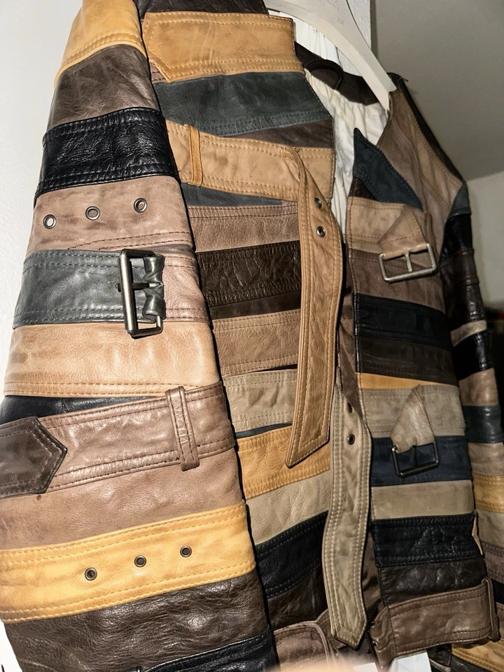 Chaqueta Cinturón Cuero Maison Margiela Talla L con Prenda Bah And Candle  Foto 3 de 4