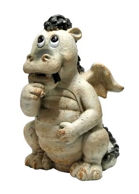 Drachen Drache Echse Gecko Lurch Deko Garten Tier Figur Artikel Skulptur Statue
