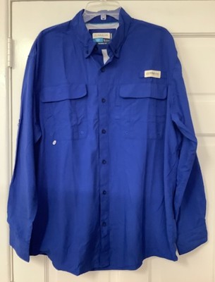Magellan Fishing Gear Button Down Long Sleeves Shirt Relaxed Fit Men s  Large.