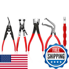 Tnuynoy 5 Pcs Automotive Electrical Connector Disconnect Pliers And Hose Clamp
