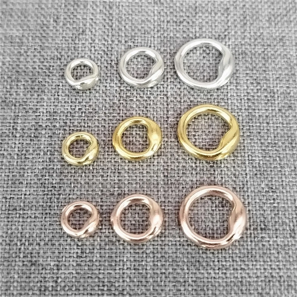 8 шт. из стерлингового серебра 925 пробы закрытый прыжок кольцо поручни для подвески 5 мм 7 мм 9 мм - Изображение 3 из 4