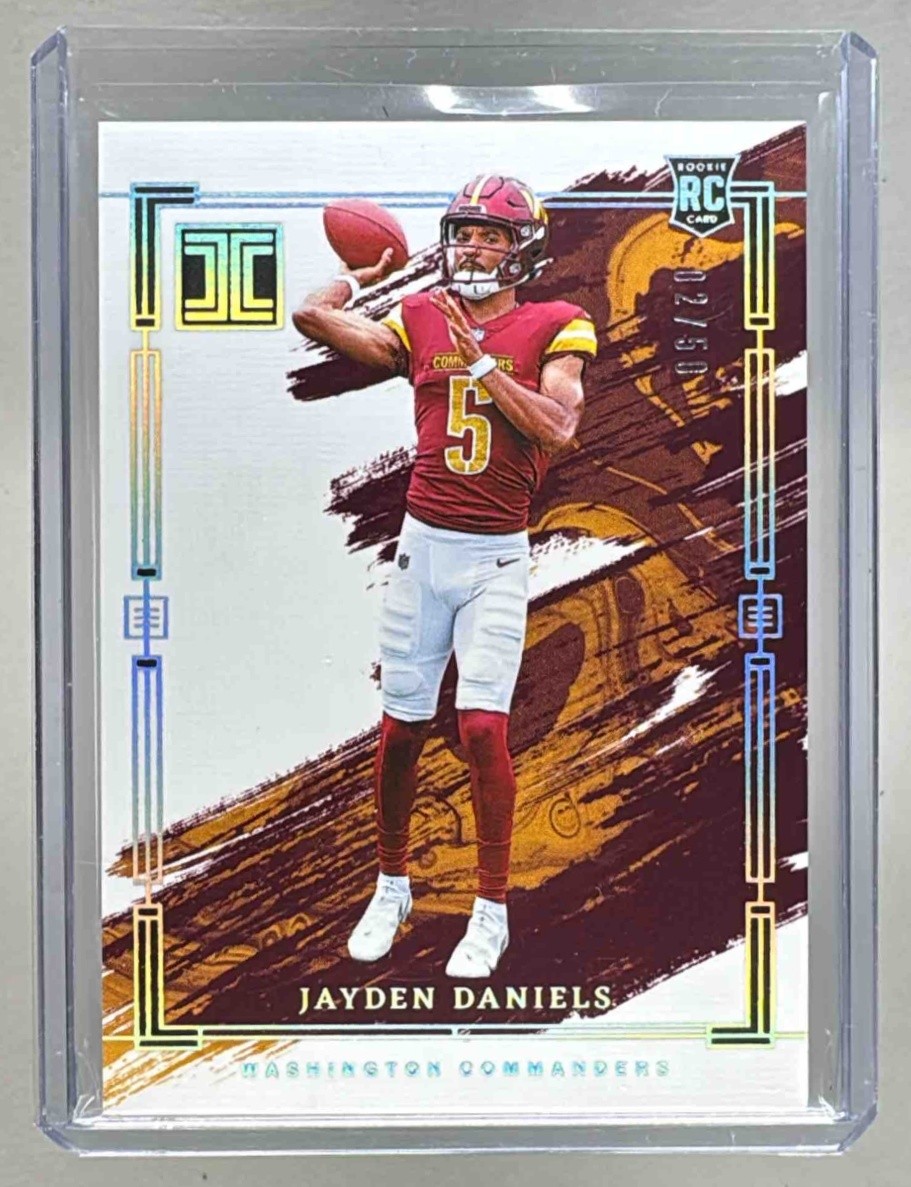 Jayden Daniels 2024 Panini Impeccable #72 Silver Rookie RC /50