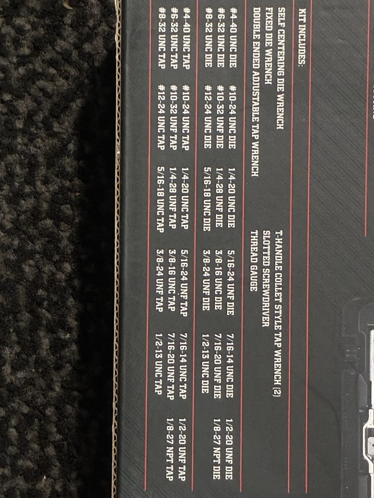 ICON TDST-41 Piece SAE Professional Tap & Die Set 59158 (NEW) FAST SHIPPING image 2