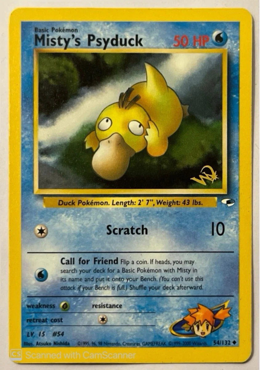 Misty's Psyduck Pokémon TCG Cards for sale | eBay