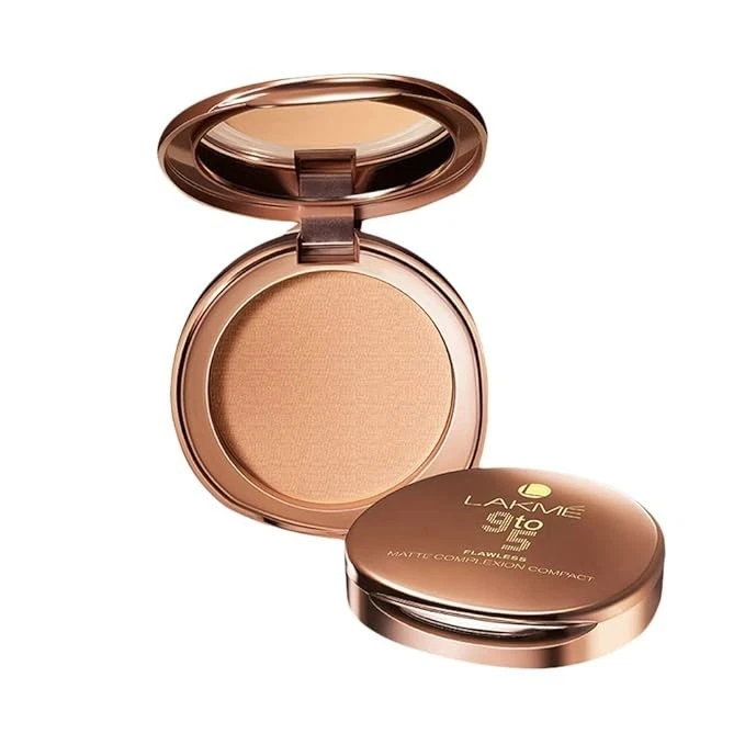 Lakmé 9 to 5 Flawless Matte Complexion Compact Powder, Melon, Absorbs Oil, Conce - Image 3 of 4