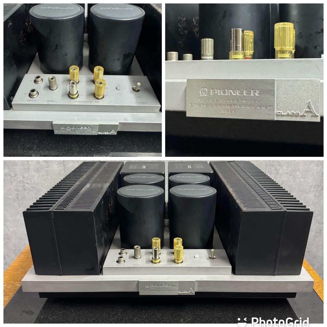 PIONEER M-22 Full Class A Stereo Power Amplifier w/ Cable Used