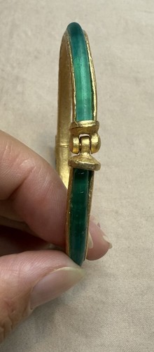 Michael Vincent Michaud Turquoise Glass Magnetic Bracelet - Picture 4 of 10