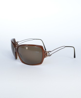 Vintage Chanel 5037 CC Logo Sunglasses Burgundy Brown Y2K Metal Frames Vintage CHANEL Sunglasses CC Metal Logo 5037 y2k Burgundy  main image 4