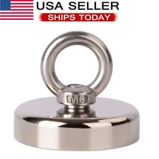 400LBS Pull Force Fishing Magnet Strong Neodymium Treasure Hunt  US