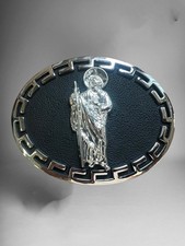 Saint Jude Western Cowboy Style Belt Buckle Hebilla Vaquera Rodeo San Judas