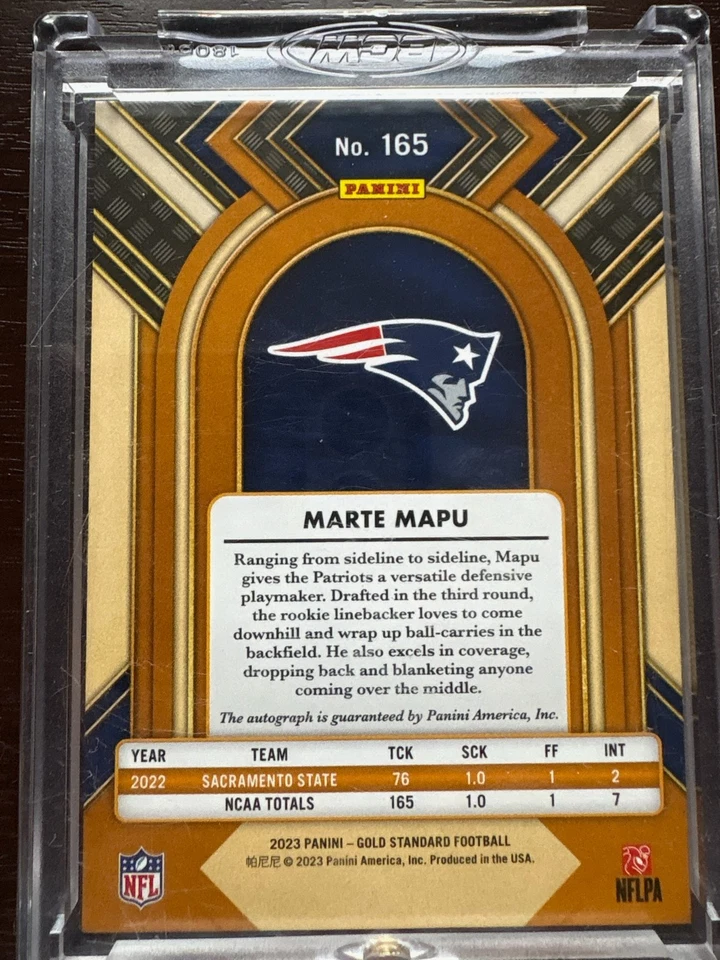 2023 Panini Gold Standard - Rookies Marte Mapu #165 Platinum Autographs /49 (AU) - Image 2 of 2