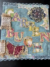 Junkjournal, Notizbuch, Garten, Blumen, Handa...
