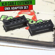 XLR Cable DMX Extender | Male & Female Pair Sound Monitor PA AES-EBU DJ Lighting