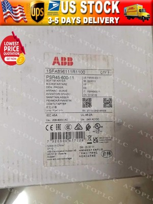 One ABB PSR45-600-11 1SFA896111R1100 Soft Starter New Expedited Shipping