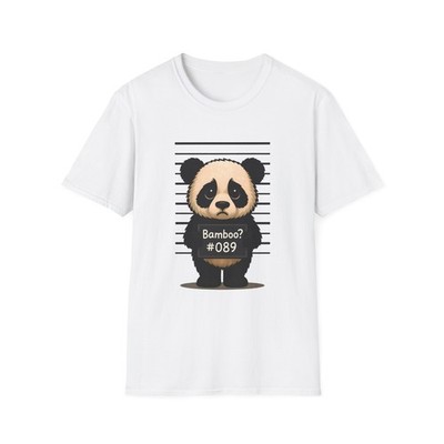 Unisex Softstyle T-Shirt Panda Mugshot Animal