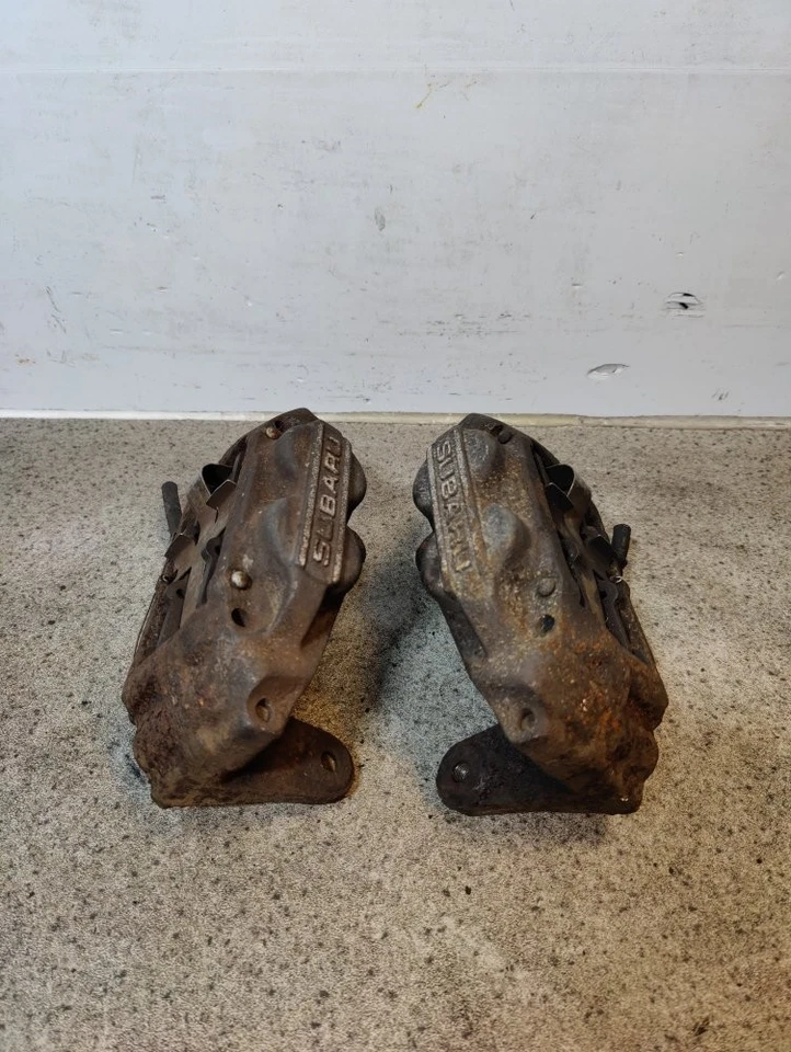 SUBARU 4 POT FRONT BRAKE CALIPERS IMPREZA LEGACY FORESTER BIG BRAKE 92-07 REFURB - Image 4 of 4