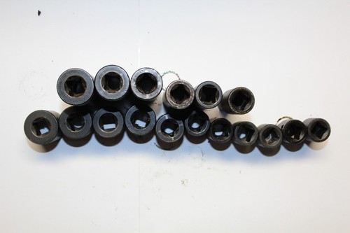 MATCO TOOLS 3/8" DRIVE METRIC 6 POINT DEEP & STANDARD IMPACT SOCKET SET / LOT 17 - Picture 4 of 4
