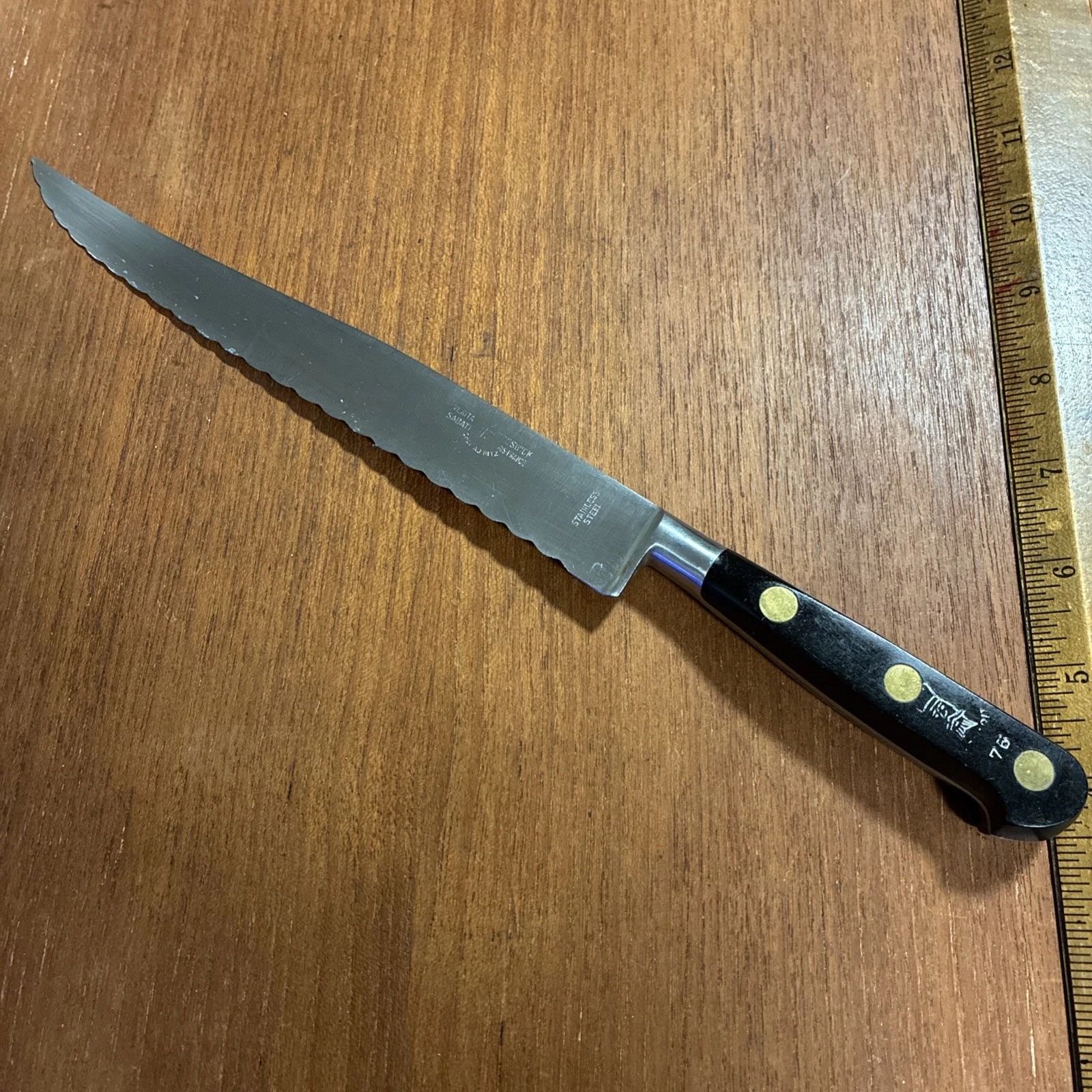Sabatier Veritable Breswick Chef Au Ritz 8” Serrated Slicer Carving Bread Knife