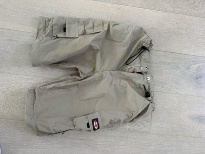 Colmar Men's Beige Nylon Cargo Shorts Solid Drawstring Closure Cargo Pockets