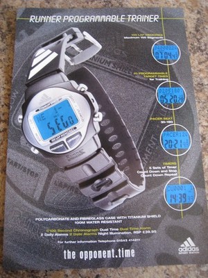 LÄUFER PROGRAMMIERBARE TRAINER ADIDAS SPORTUHR 1998 WERBEDATEI 60