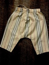 Authentic Baby Burberry 9 Month 100 Cotton Trousers Burberry Print Pattern