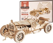 ROKR 3D Wooden Puzzle for Adults-Mechanical Car Model Kits-Brain Teaser... 