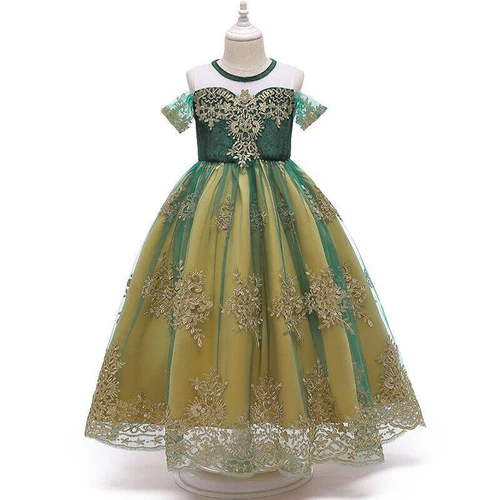Girls Anna Dress Up Set Princess Costume & Accessories for Fancy Party Birthday - Picture 2 of 11