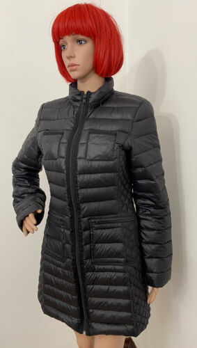 🔥DAWN LEVY🔥 Beautiful Quilted Black Down Jacket: Size :M(8) EXCELLENT!!! - Picture 3 of 8