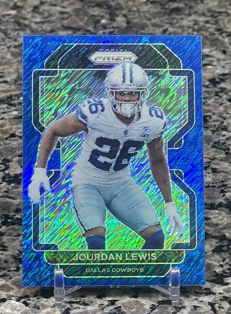 Jourdan Lewis 2021 Prizm FOTL Blue SHIMMER /25 Dallas Cowboys